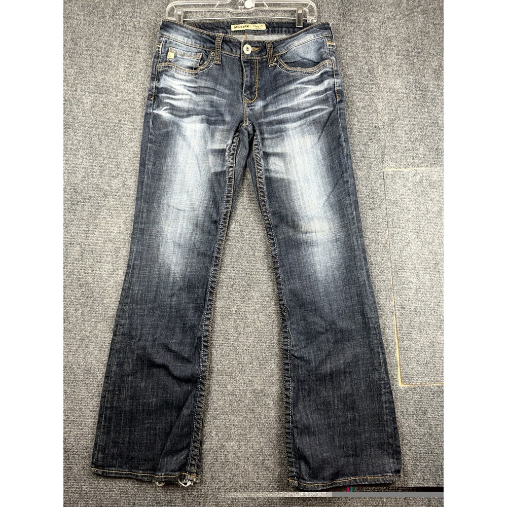 Big Star Casey K Low Rise Bootcut Jeans Women's 29R Y2K Denim Dark Wash